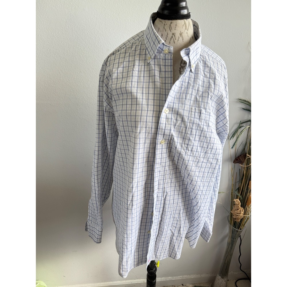Vineyard Vines Murray Shirt Mens XL Check Plaid Button Down Cotton flaw